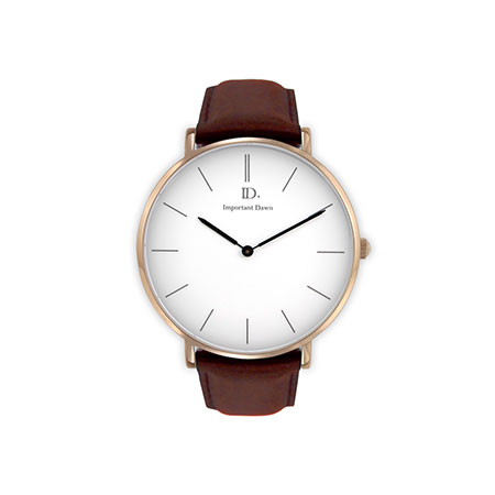 Klassiske ure - Simple and Classic-White