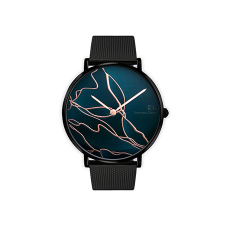 Niebieskie zegarki - Galaxy Designer-Ocean Blue Tide Green